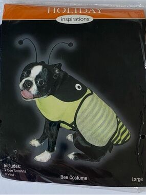 Dog Bumblebee Outfit Size Large New NWT Bumble Bee 17” X 16.5” The Pretendears